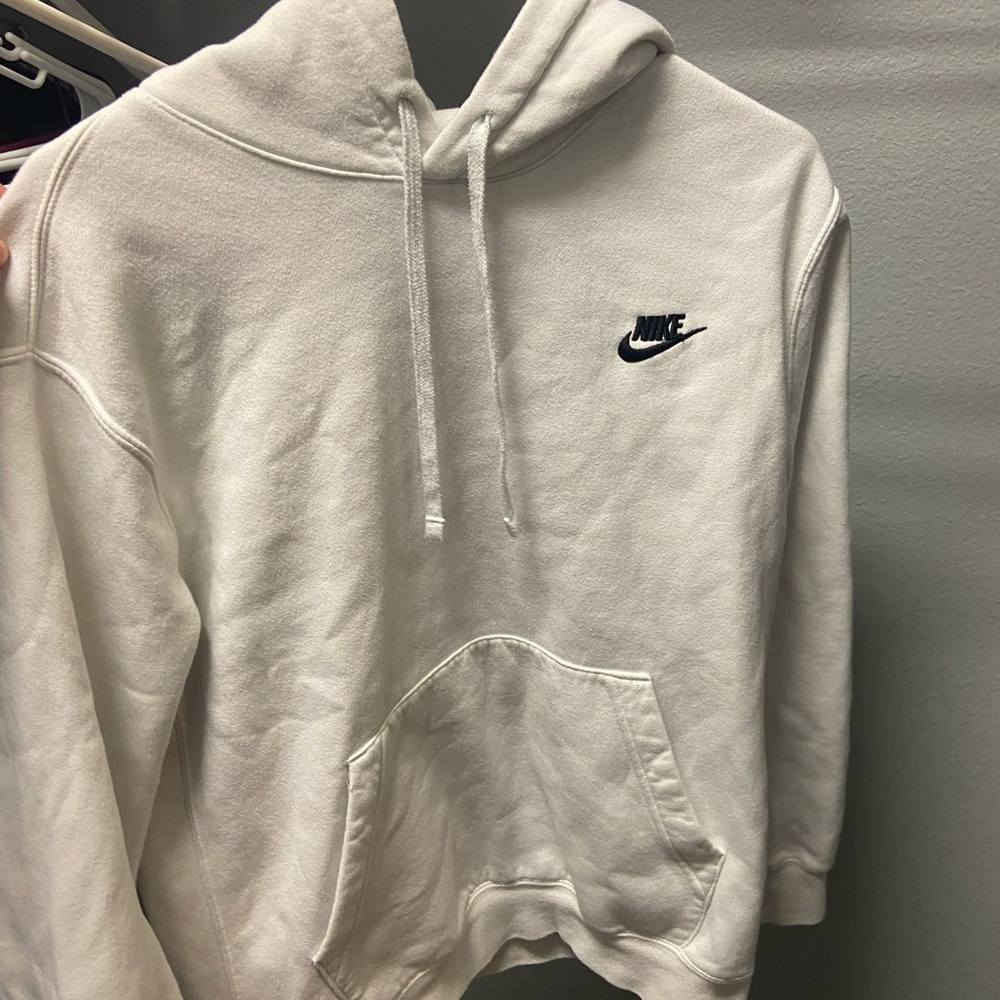 Nike white hoodie no defects good condition barley worn